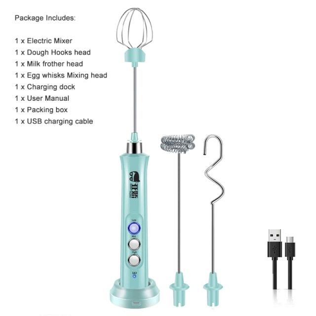 Electric Mixer Blender Milk Frother Handheld