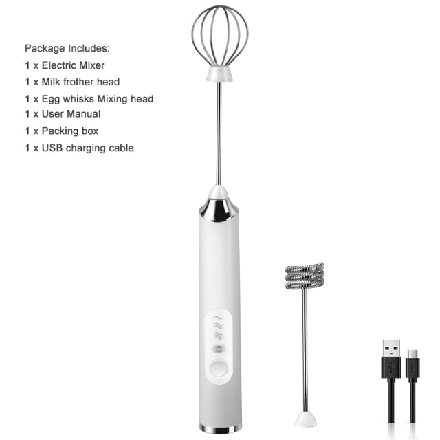 Electric Mixer Blender Milk Frother Handheld