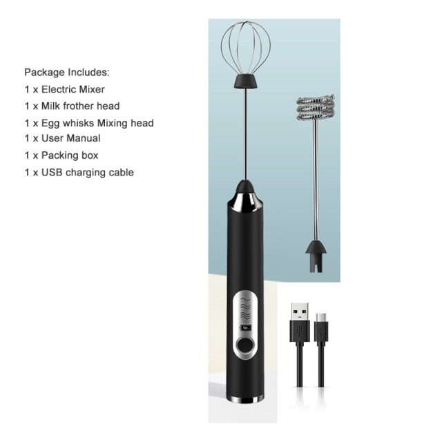 Electric Mixer Blender Milk Frother Handheld