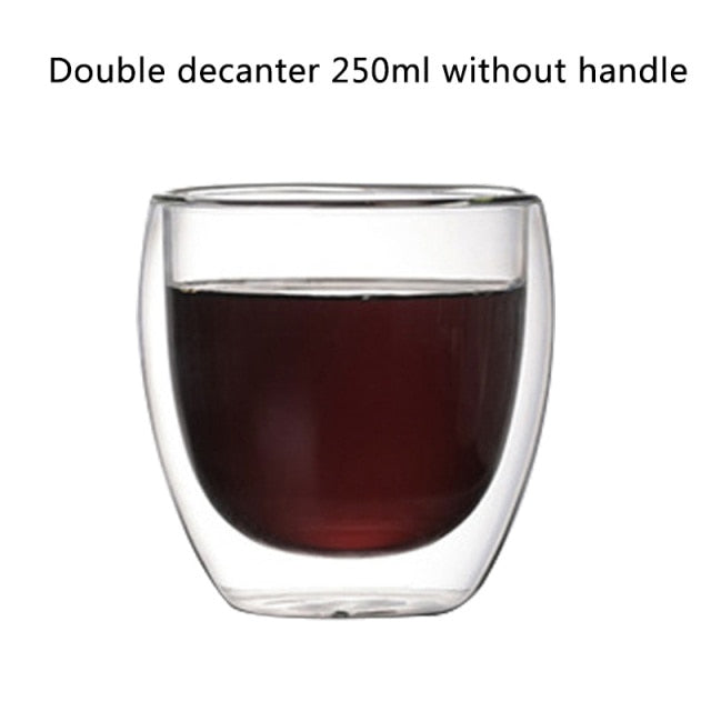 Transparent Glass Coffee Cup