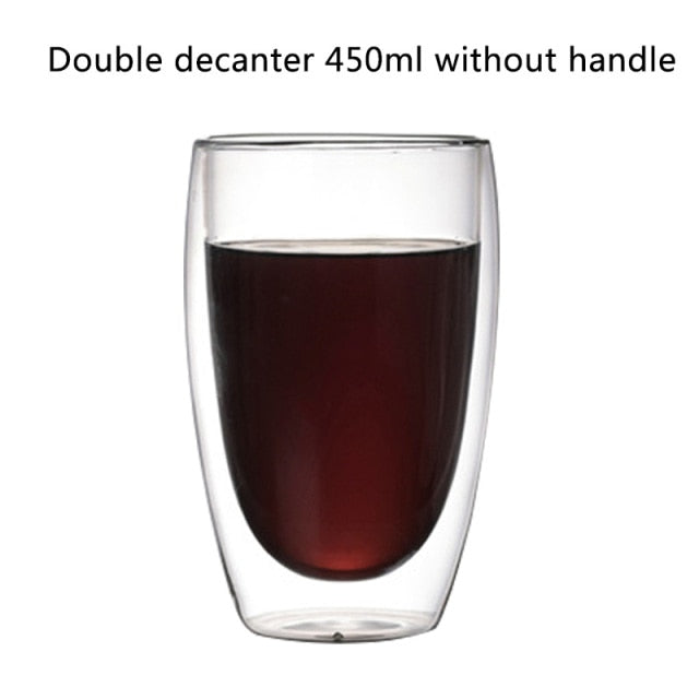 Transparent Glass Coffee Cup