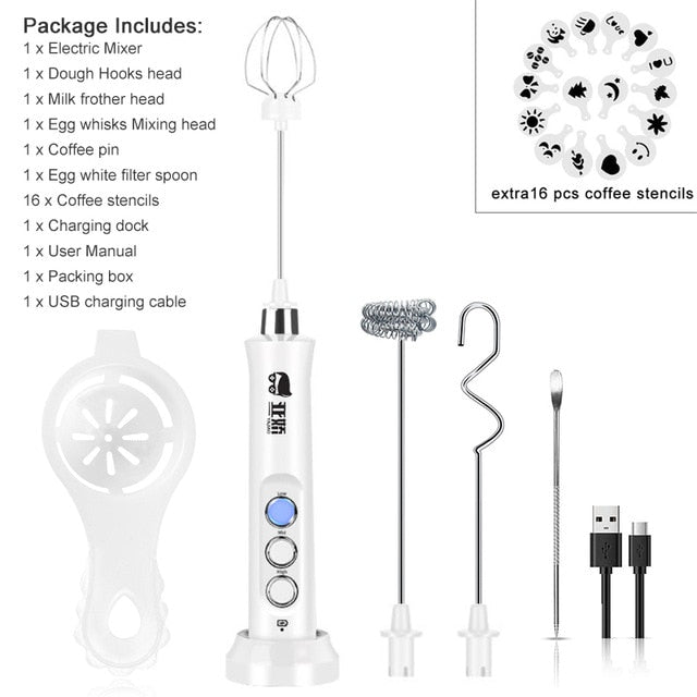 Electric Mixer Blender Milk Frother Handheld
