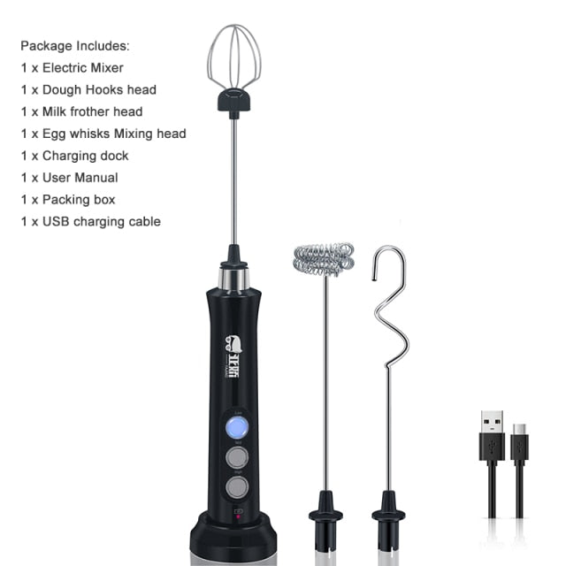 Electric Mixer Blender Milk Frother Handheld