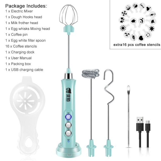 Electric Mixer Blender Milk Frother Handheld