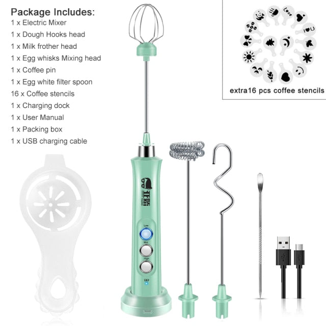 Electric Mixer Blender Milk Frother Handheld
