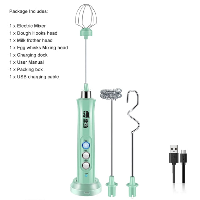 Electric Mixer Blender Milk Frother Handheld