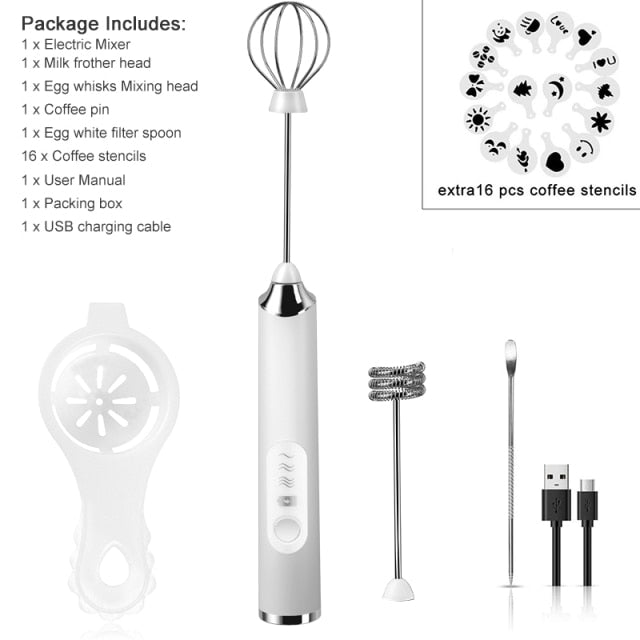 Electric Mixer Blender Milk Frother Handheld