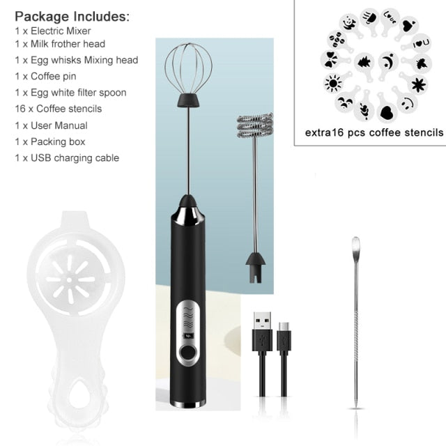 Electric Mixer Blender Milk Frother Handheld