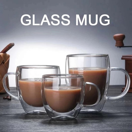 Transparent Glass Coffee Cup